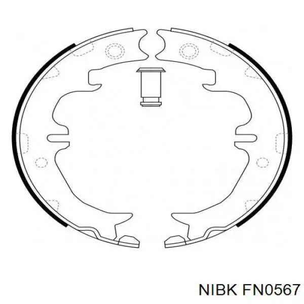 Klocki hamulca ręcznego Toyota 4659048030 cena, od 25,40 USD