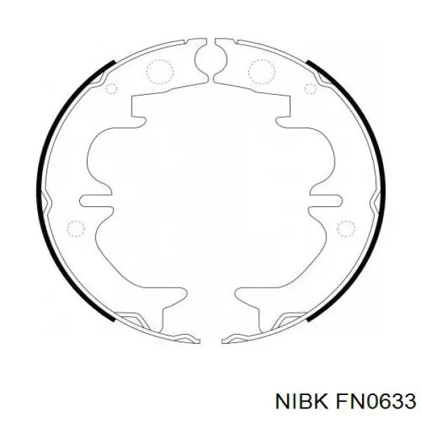 FN0633 Nibk Klocki hamulca ręcznego