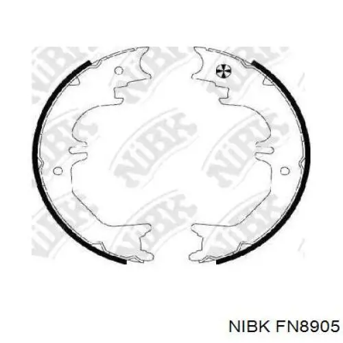 FN8905 Nibk Klocki hamulca ręcznego