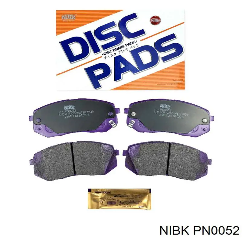 Klocki hamulcowe przednie tarczowe Nibk PN0052 cena, od 28,02 USD