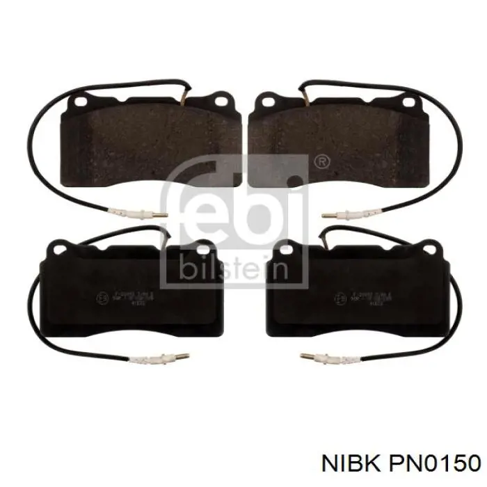 Klocki hamulcowe przednie tarczowe Nibk PN0150 cena, od 33,93 USD