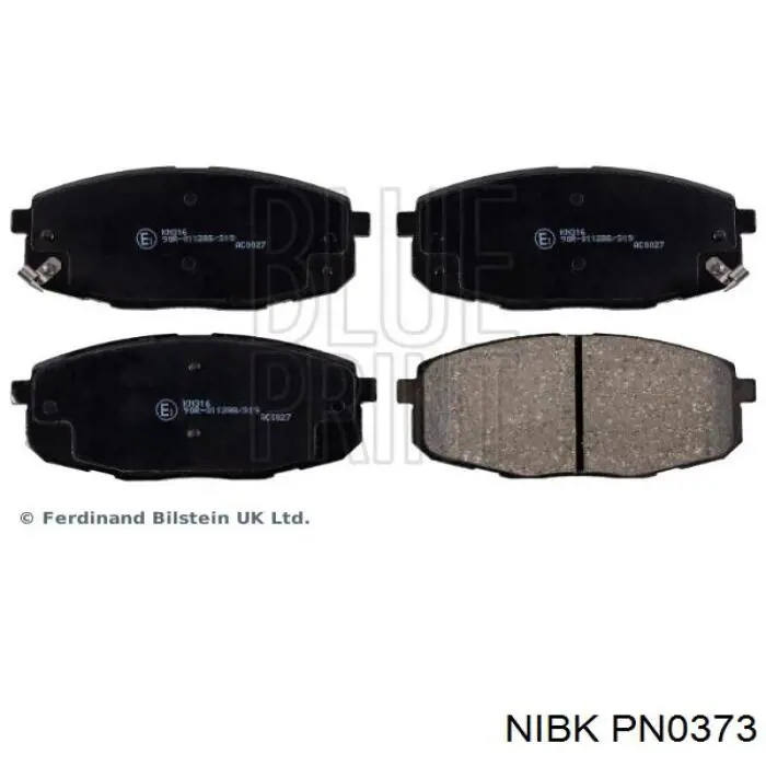 Klocki hamulcowe przednie tarczowe Nibk PN0373 cena, od 26,41 USD