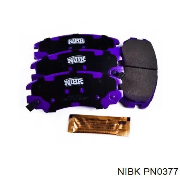 PN0377 Nibk Klocki hamulcowe przednie tarczowe