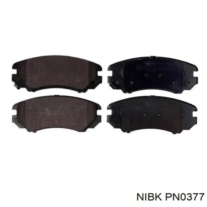 Do koszyka PN0377 Nibk Klocki hamulcowe przednie tarczowe