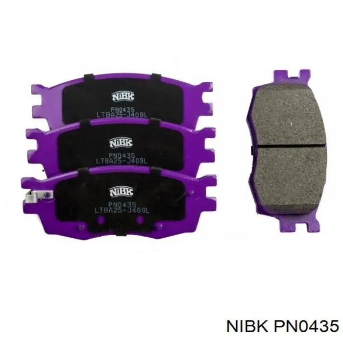 PN0435 Nibk Klocki hamulcowe przednie tarczowe