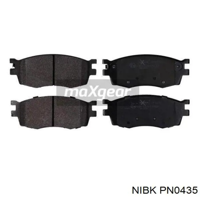 Klocki hamulcowe przednie tarczowe Nibk PN0435 cena, od 16,30 USD