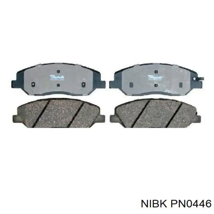 Klocki hamulcowe przednie tarczowe Nibk PN0446 cena, od 26,04 USD