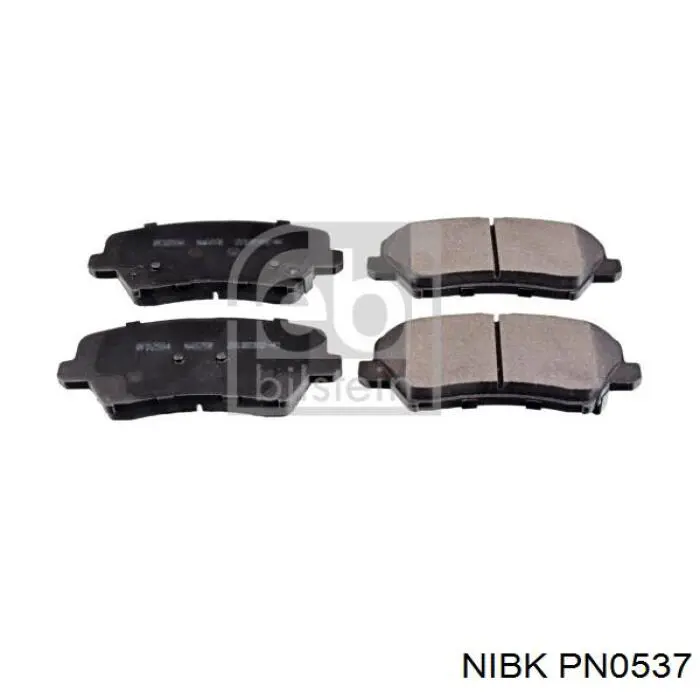 Klocki hamulcowe przednie tarczowe PN0537 Nibk
