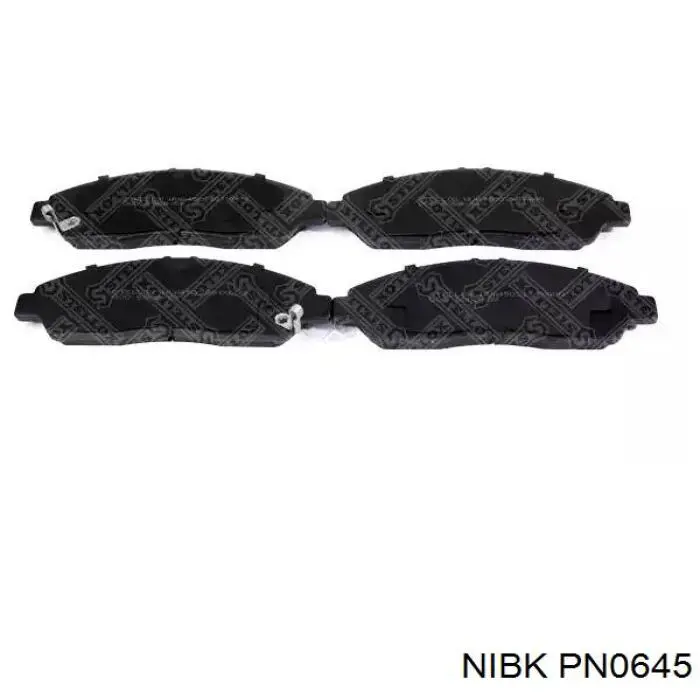 Klocki hamulcowe przednie tarczowe Nibk PN0645 cena, od 29,10 USD