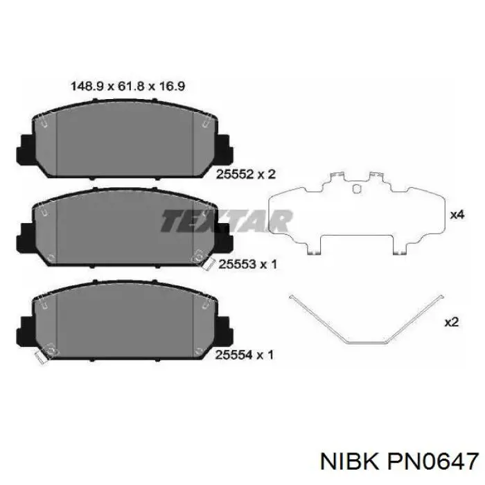 Do koszyka 45022T3RA01 Honda Klocki hamulcowe przednie tarczowe