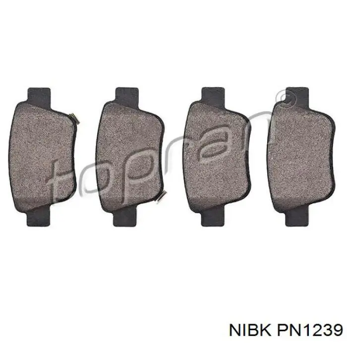 Do koszyka PN1239 Nibk Okładziny (klocki) do hamulców tarczowych tylne