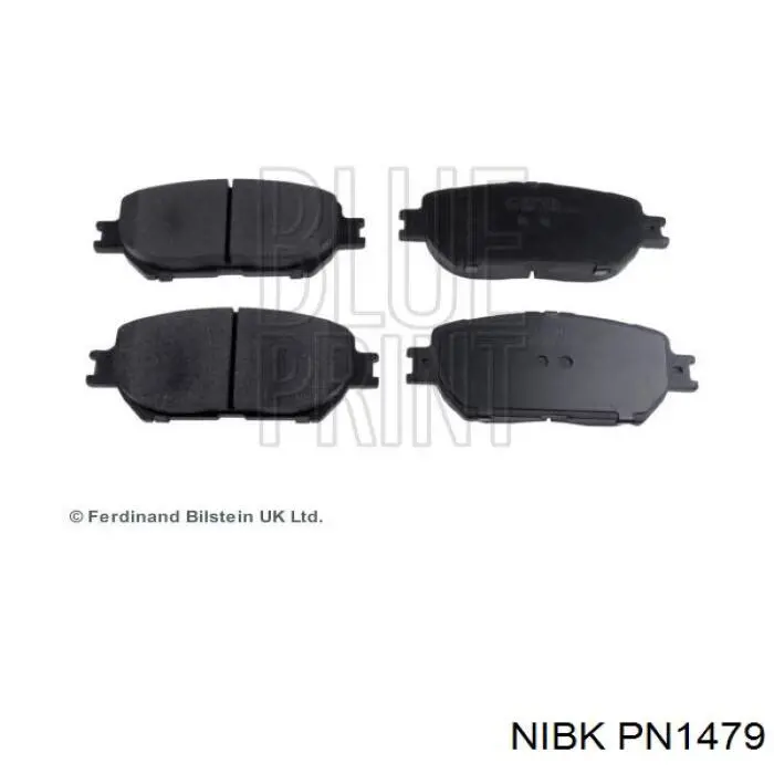 Do koszyka PN1479 Nibk Klocki hamulcowe przednie tarczowe