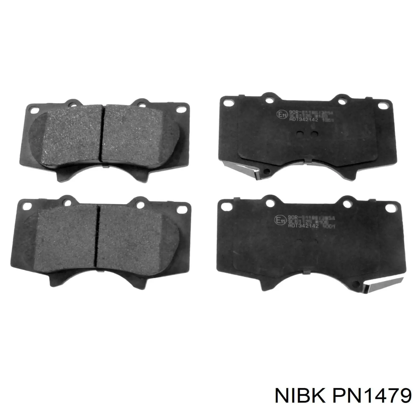 Klocki hamulcowe przednie tarczowe Nibk PN1479 cena, od 25,50 USD