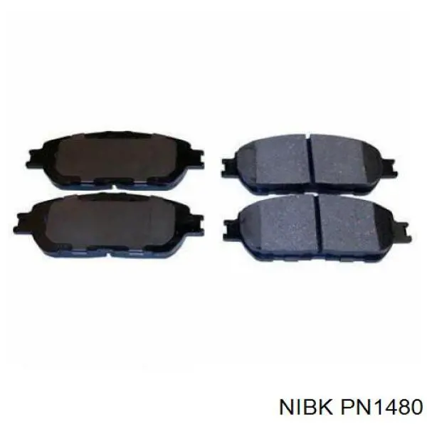 Klocki hamulcowe przednie tarczowe PN1480 Nibk
