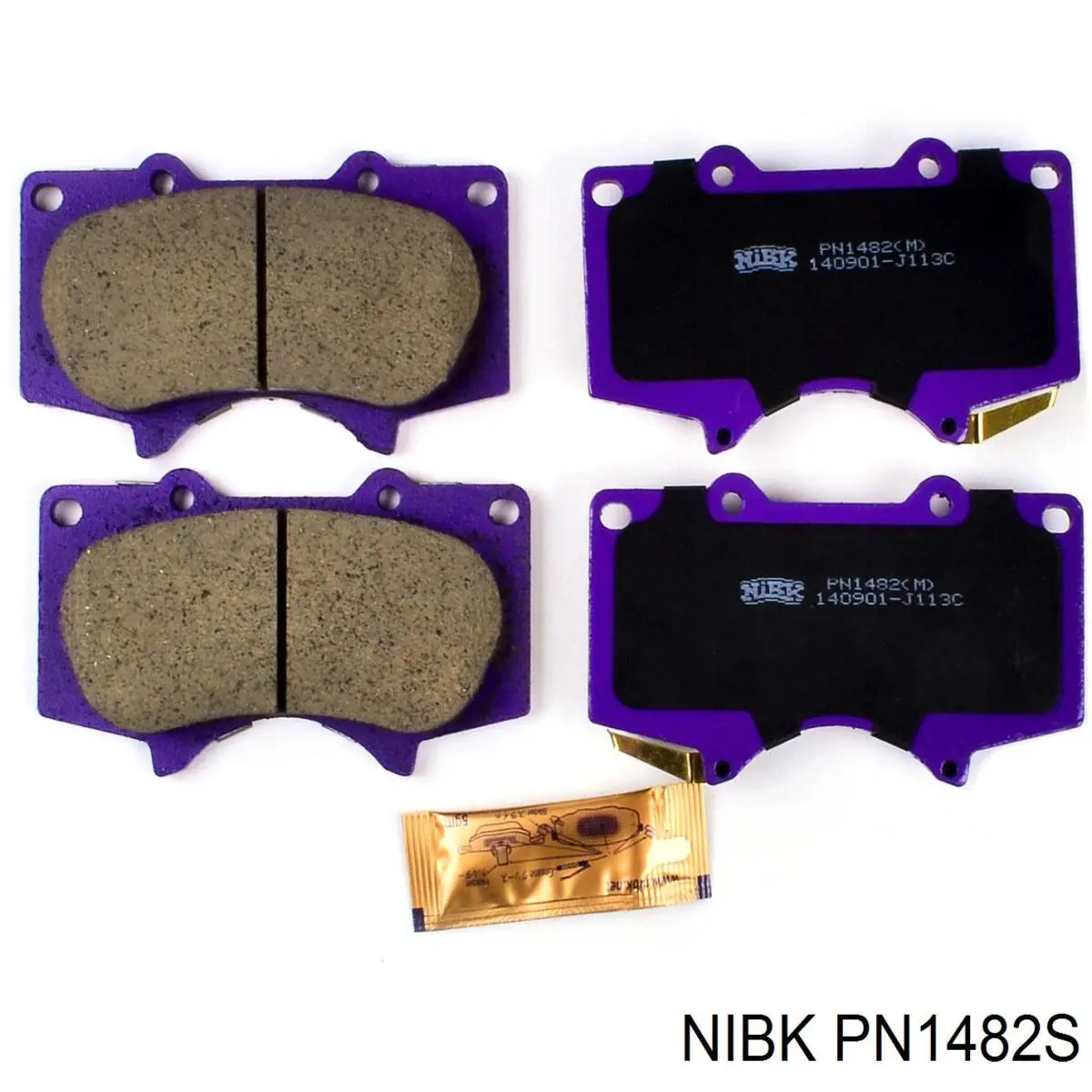 Klocki hamulcowe przednie tarczowe PN1482S Nibk