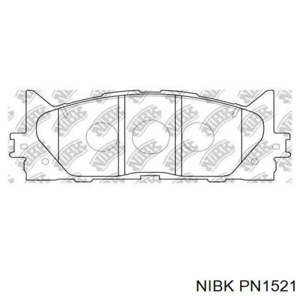 Klocki hamulcowe przednie tarczowe Nibk PN1521 cena, od 29,11 USD