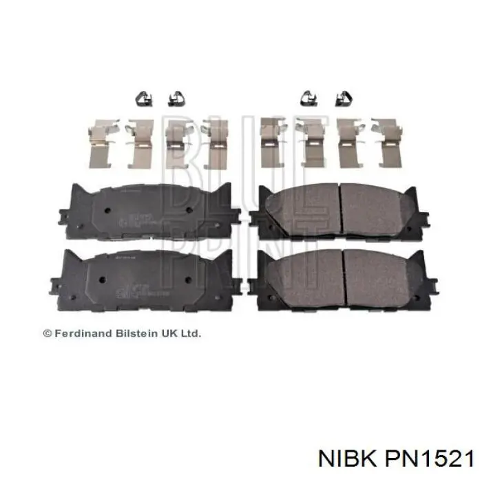 Klocki hamulcowe przednie tarczowe PN1521 Nibk