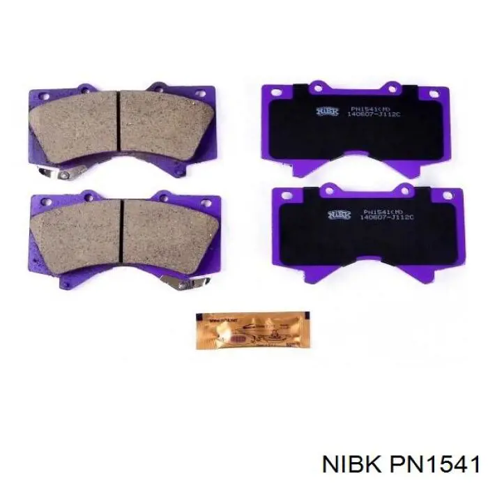 PN1541 Nibk Klocki hamulcowe przednie tarczowe