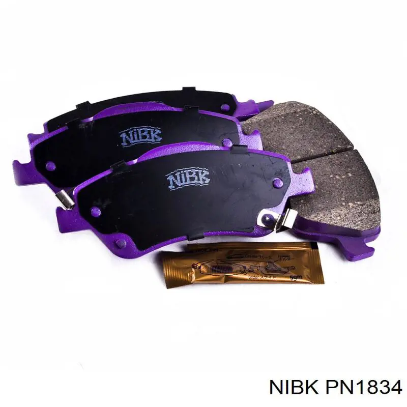 Klocki hamulcowe przednie tarczowe Nibk PN1834 cena, od 27,68 USD