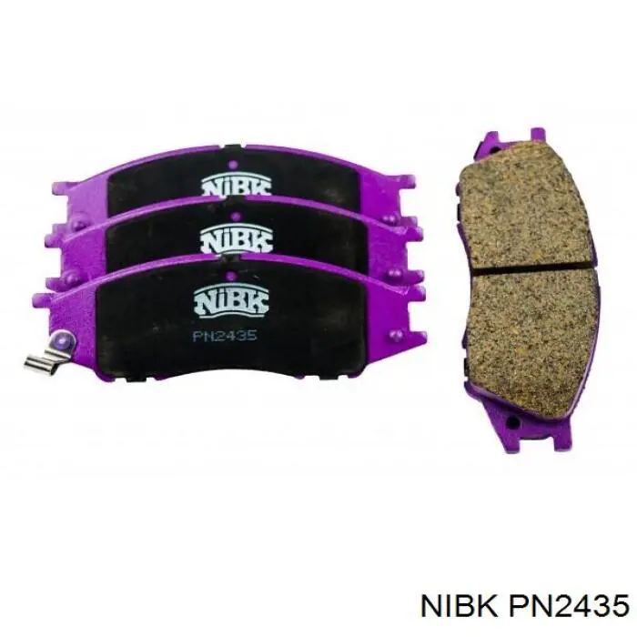 Klocki hamulcowe przednie tarczowe Nibk PN2435 cena, od 19,99 USD