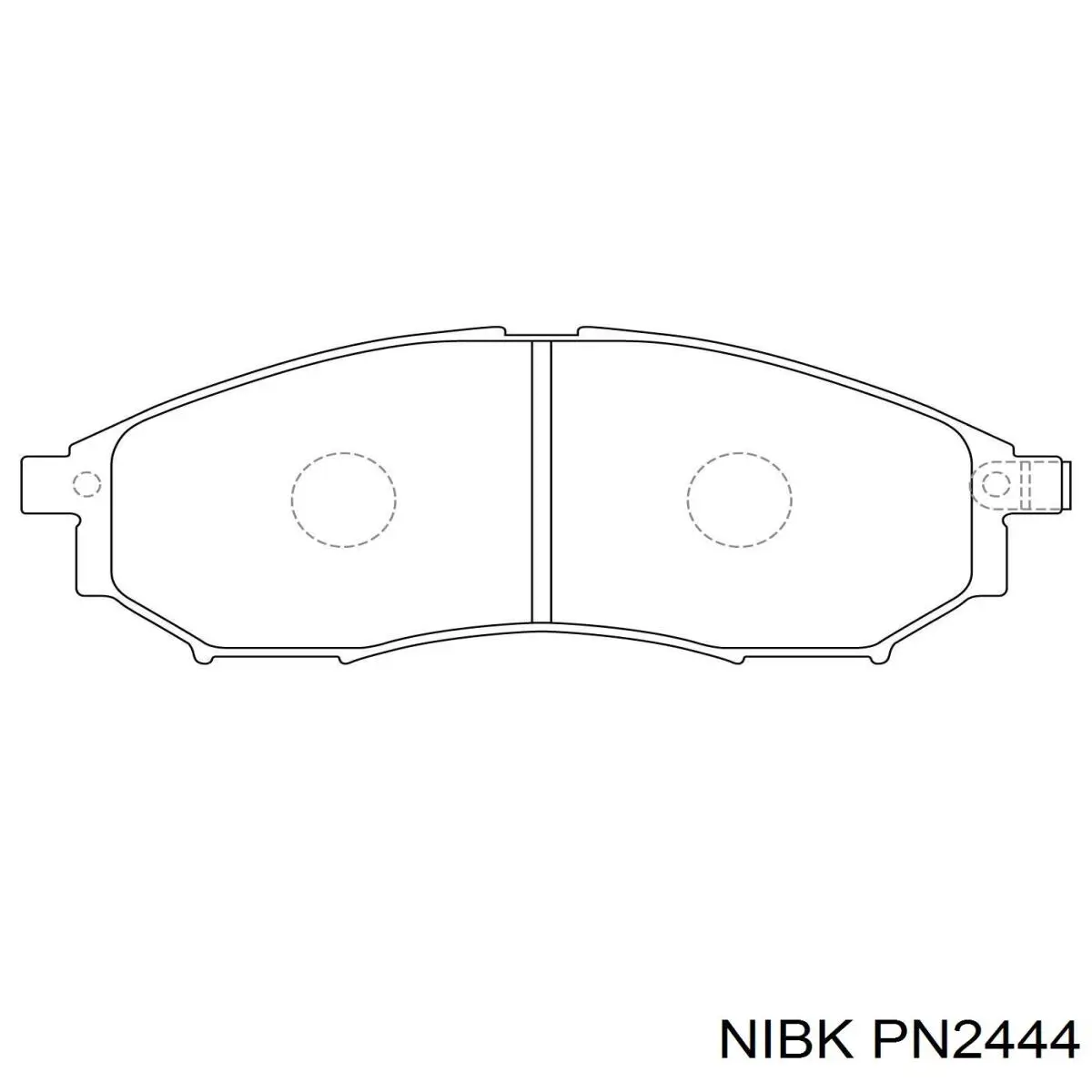 Klocki hamulcowe przednie tarczowe Nibk PN2444 cena, od 30,19 USD