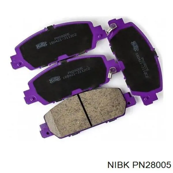 Klocki hamulcowe przednie tarczowe Nibk PN28005 cena, od 37,26 USD