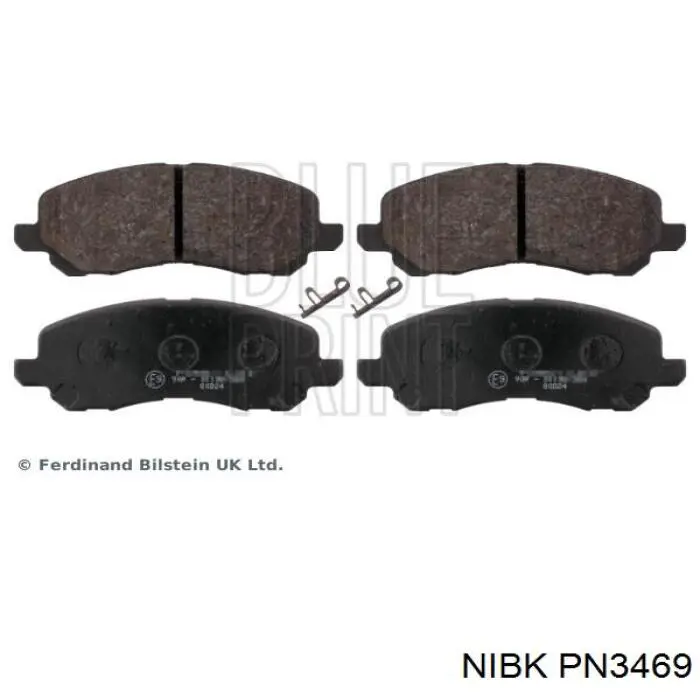 Klocki hamulcowe przednie tarczowe Nibk PN3469 cena, od 25,53 USD