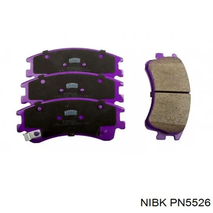 PN5526 Nibk Klocki hamulcowe przednie tarczowe