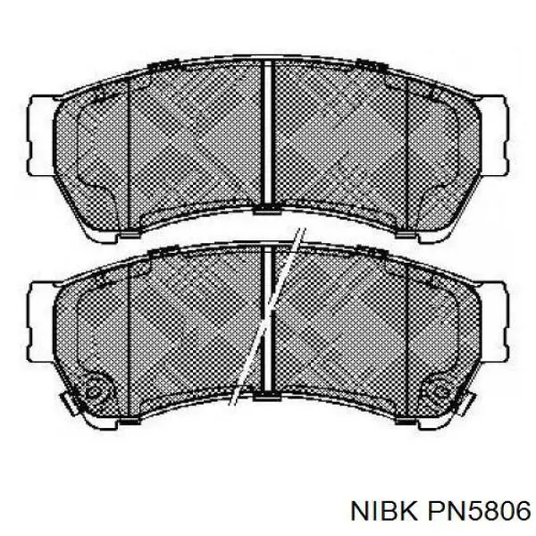Klocki hamulcowe przednie tarczowe Nibk PN5806 cena, od 19,12 USD