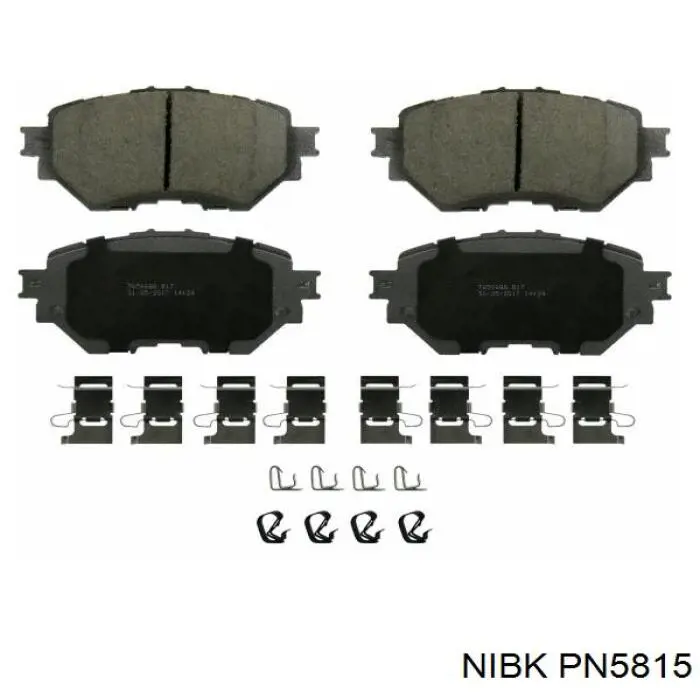 Klocki hamulcowe przednie tarczowe PN5815 Nibk