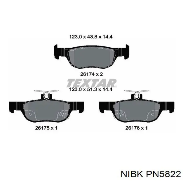 Okładziny (klocki) do hamulców tarczowych tylne Brembo P49064 cena, od 28,39 USD