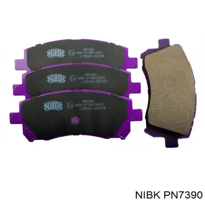 PN7390 Nibk Klocki hamulcowe przednie tarczowe