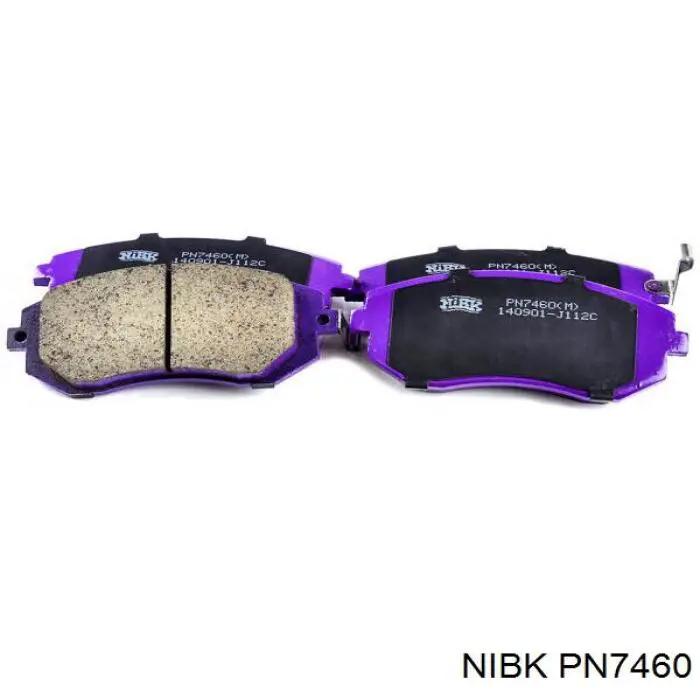 PN7460 Nibk Klocki hamulcowe przednie tarczowe