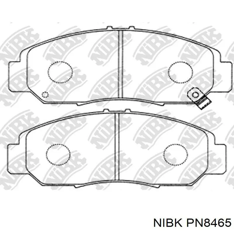 PN8465 Nibk Klocki hamulcowe przednie tarczowe
