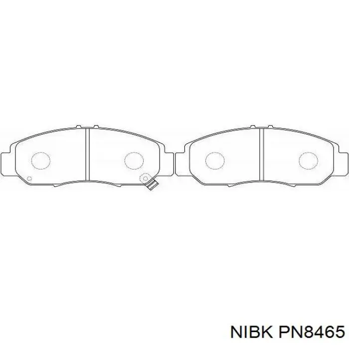 Klocki hamulcowe przednie tarczowe Nibk PN8465 cena, od 26,51 USD