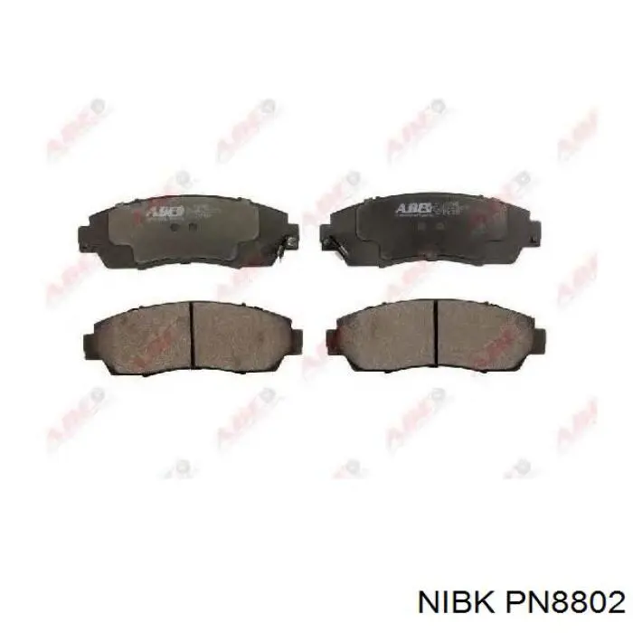 Klocki hamulcowe przednie tarczowe PN8802 Nibk