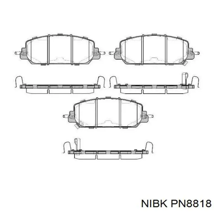 Klocki hamulcowe przednie tarczowe Honda 45022TRTJ01 cena, od 40,10 USD