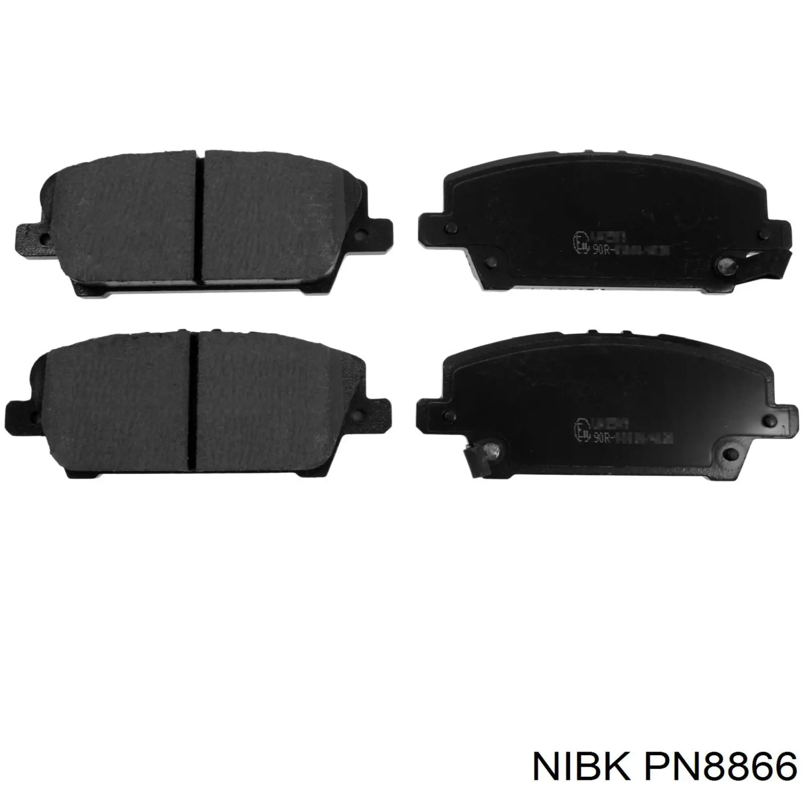 Klocki hamulcowe przednie tarczowe Nibk PN8866 cena, od 19,50 USD