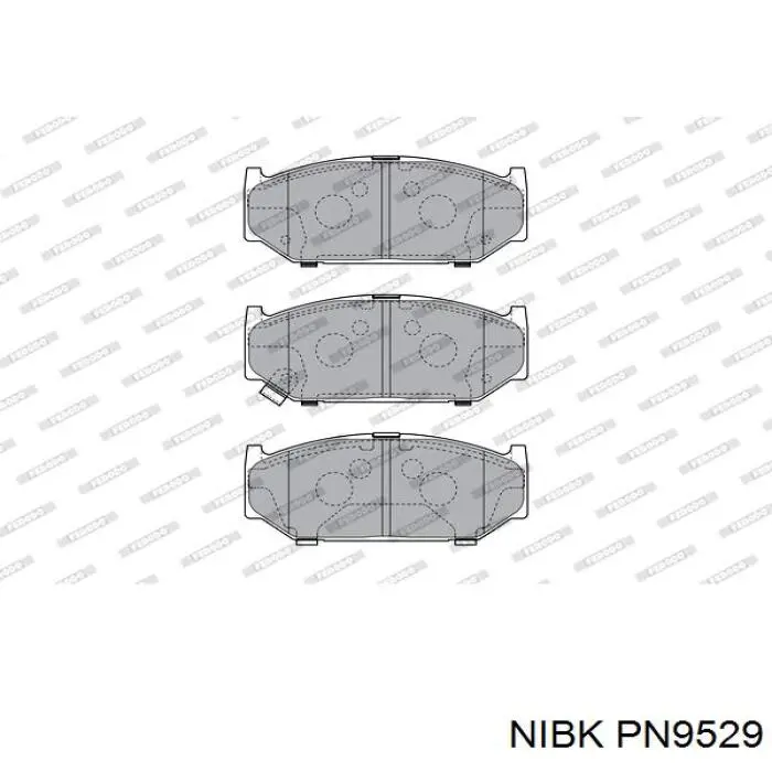 Klocki hamulcowe przednie tarczowe PN9529 Nibk