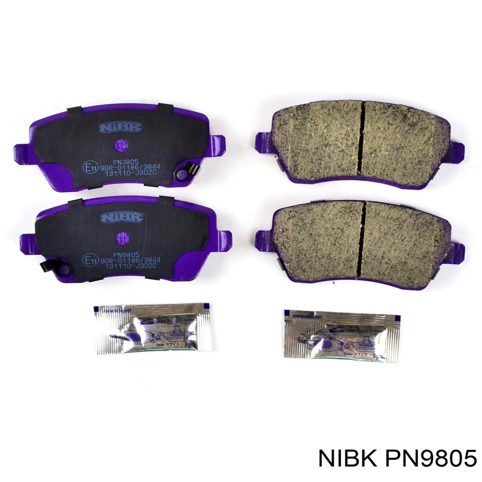 Klocki hamulcowe przednie tarczowe PN9805 Nibk
