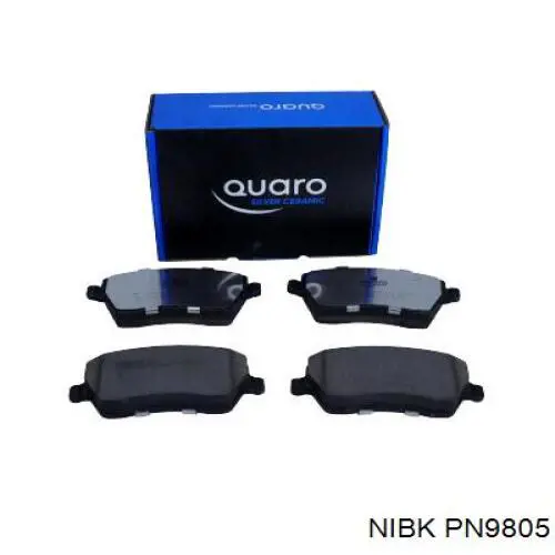 Klocki hamulcowe przednie tarczowe Nibk PN9805