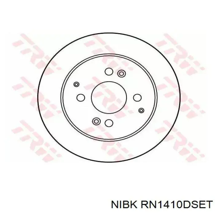 Tarcza hamulcowa przednia Nibk RN1410DSET cena, od 113,32 USD