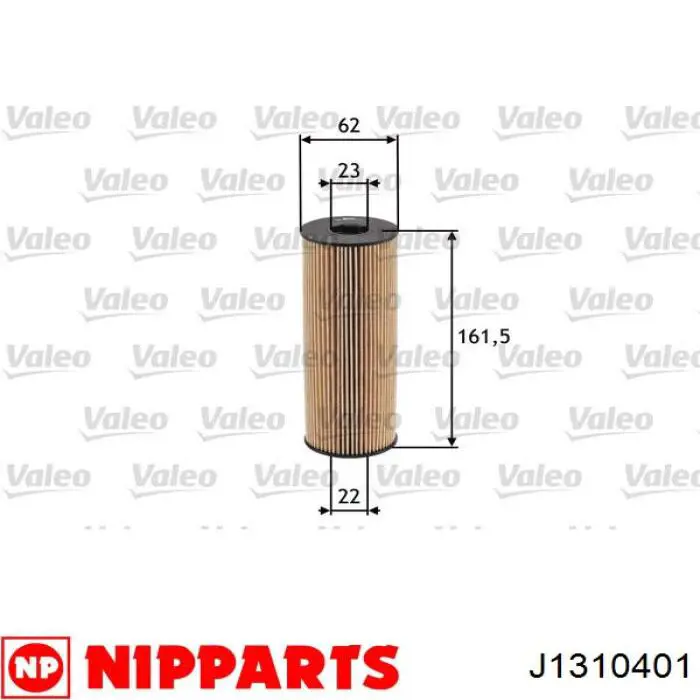 Do koszyka J1310401 Nipparts Filtr oleju