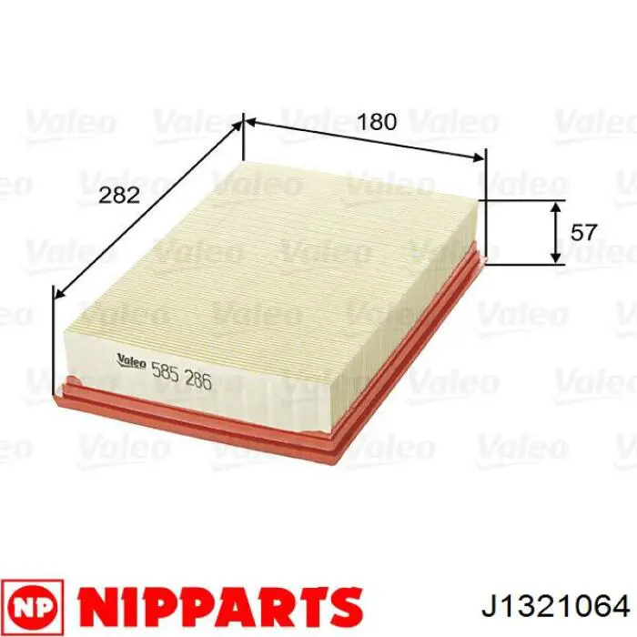 Filtr powietrza Nipparts J1321064 cena, od 9,18 USD
