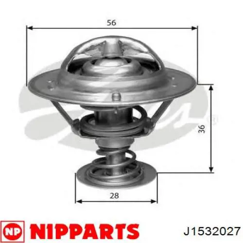 Do koszyka J1532027 Nipparts Termostat