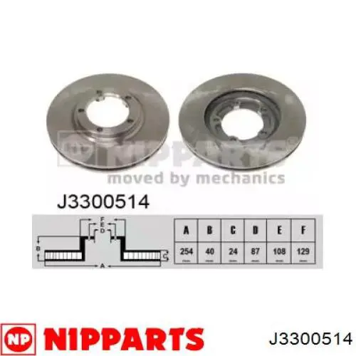 Tarcza hamulcowa przednia Nipparts J3300514 cena, od 40,32 USD