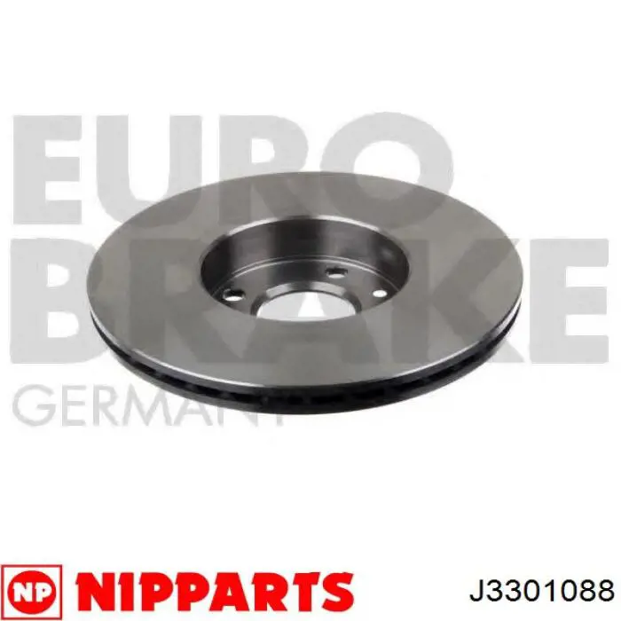 Do koszyka J3301088 Nipparts Tarcza hamulcowa przednia