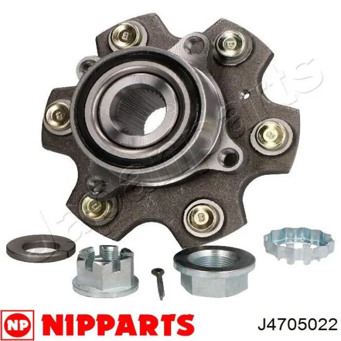 Do koszyka J4705022 Nipparts Piasta przednia