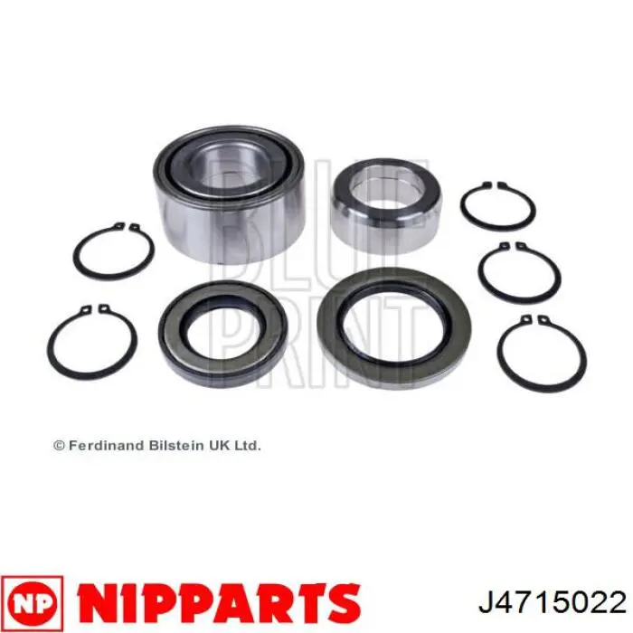 Do koszyka J4715022 Nipparts Lożysko piasty tylnej
