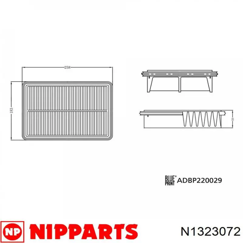 Filtr powietrza SX11107 Shafer
